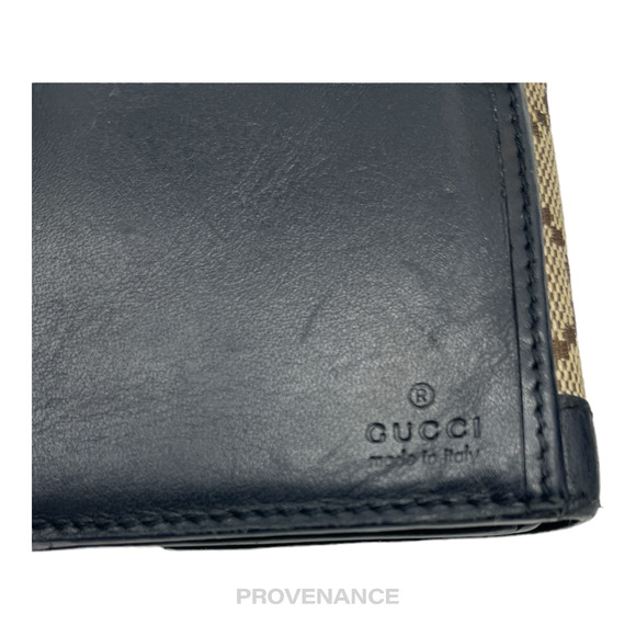 🔴 Gucci Long Wallet - GG Canvas Stripe - Picture 7 of 8
